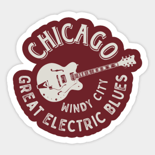 Chicago Great Electric Blues Sticker